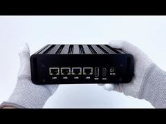 Intel N100 4 LAN Dual COM Industrial Mini Fanless PC с WIFI DDR4 16G оперативной памятью Windows Linux