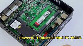 Intel Celeron J6412 Industrial Mini PC 4 Core 4 Thread с двойной сетью LAN и двойной системой COM