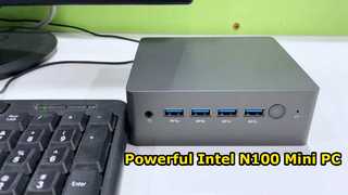 Процессор Intel N100 Dual LAN Mini PC с четырьмя USB DDR4 46 ГБ оперативной памяти для домашнего офиса