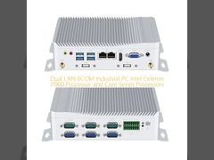 Промышленный ПК с двумя локальными сетями 6COM без вентилятора J1900