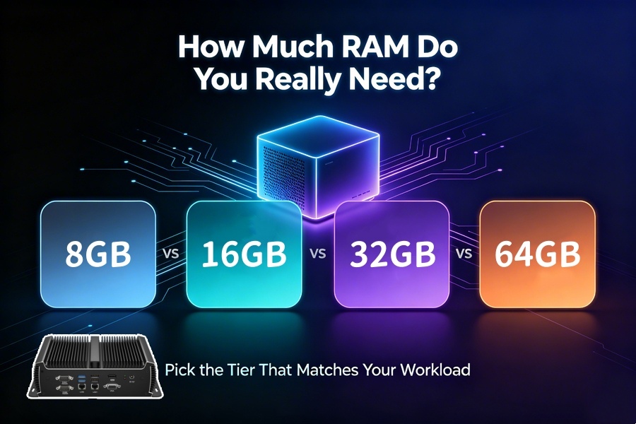 Последние блоги о компании 8GB vs 16GB vs 32GB vs 64GB Mini PC: How Much RAM Do You Really Need?