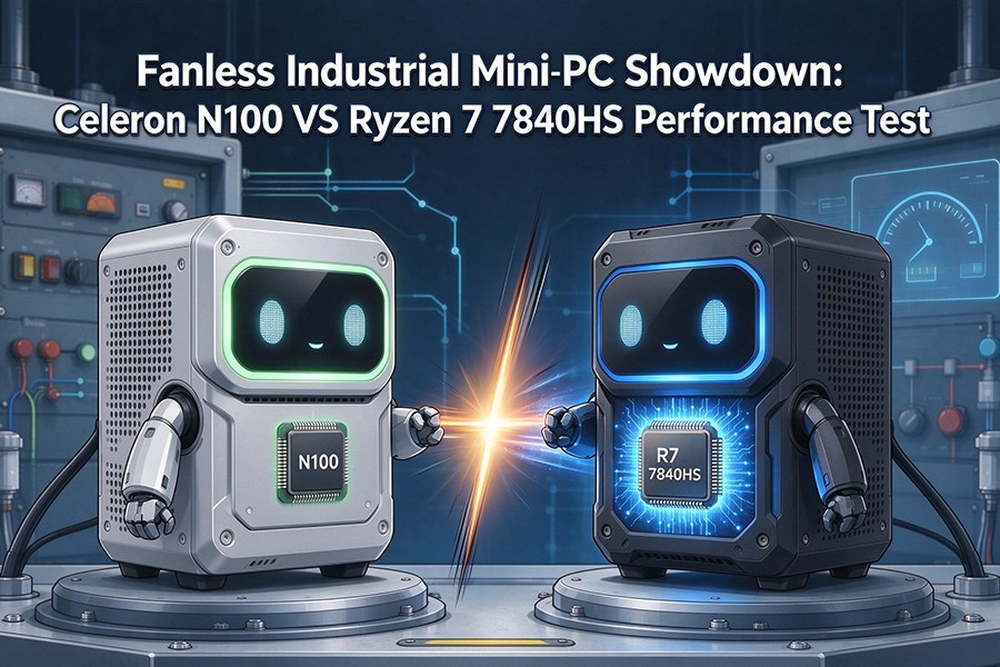Последние блоги о компании Fanless Industrial Mini PC Showdown: Celeron N100 VS Ryzen 7 7840HS Performance Test