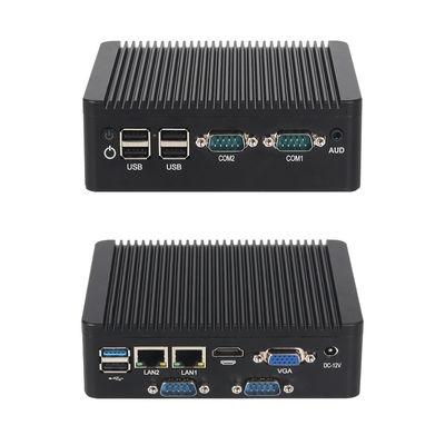 Двойной LAN 4 COM Промышленный мини ПК с процессором Intel Celeron N2840 и DDR3L