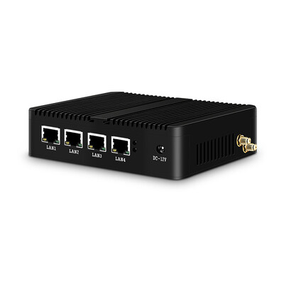 Купить Мини-ПК Firewall PFsense Intel J1900 4 гигабитных LAN Win10 с поддержкой двух дисплеев Производство в сети