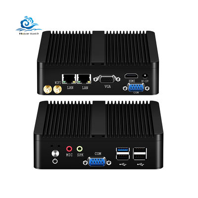 Купить Industrial PC Fanless Mini Computer with Windows 10/Linux Support Compact Aluminum Shell Design 133mm*125mm*40mm online manufacture