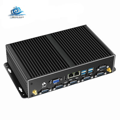 Купить Промышленный компьютер без вентилятора с 6* RS232/485 и 8* USB-портами с процессором Intel Core i5 4200U Производство в сети