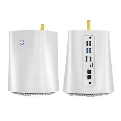Купить Хост NAS Процессор AMD R3 3200U 2 Intel I225V Gigabit LAN 2 USB2.0 2 USB3.0 DDR4 1 HD-MI Win10 Win11 Мини-компьютер Ubuntu Производство в сети