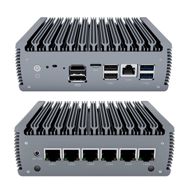 Купить Процессор Intel Celeron J6412, мягкий маршрутизатор с 6 LAN, 1 HD-MI, 1 DP Производство в сети