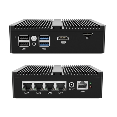 Купить Intel N5105 Процессор Брандмауэр Мини ПК с 4 Lan 1 COM Производство в сети