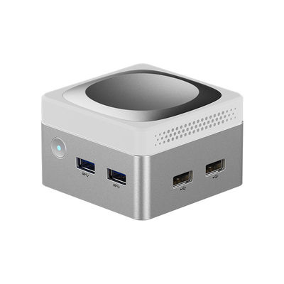 Intel N100 Mini Cube Computer LPDDR5 Dual Gigabit Ethernet RJ45 Mini PC для дома
