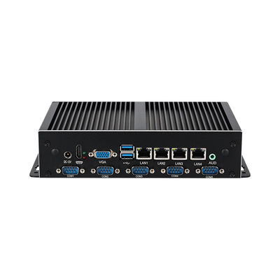 Промышленный мини-компьютер Intel серии без вентилятора 4 Гигабит Ethernet LAN 6COM