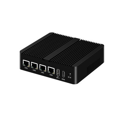 Intel N100 Процессор Промышленный мини-компьютер без вентилятора Dual COM DDR4 RAM 4LAN