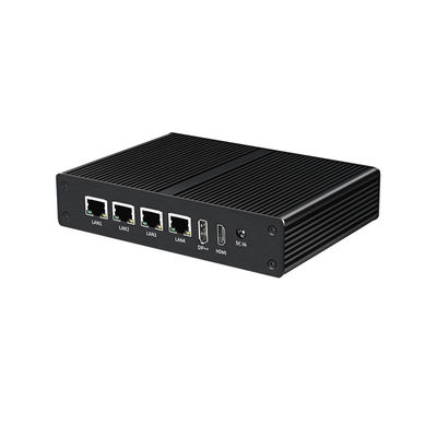 Промышленный мини-компьютер без вентилятора Linux Intel N100 DDR4 16G RAM 4LAN Dual COM