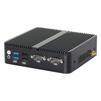 J6412 N100 Процессор Мини-ПК без вентилятора DDR4 Dual LAN Dual COM RS232 Трипл Дисплей