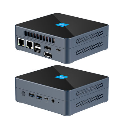 DDR5 Intel N200 Mini PC 32GB Dual RJ45 2.5G LAN с вентилятором для домашнего офиса