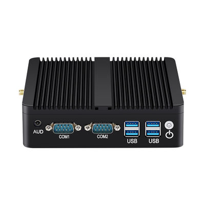 Intel Mini Industrial Fanless PC с DDR4 8G MSATA SSD Dual LAN HD дисплей Linux