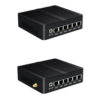 6 Гигабитный Ethernet RJ45 J1900 Брандмауэрный маршрутизатор Ubuntu Рабочий стол маршрутизатор с Wi-Fi