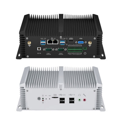 Dual LAN Dual COM Промышленный компьютер без вентилятора с двумя каналами DDR4 Windows 10 Linux