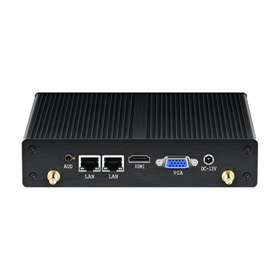 Intel Celeron Industrial Fanless PC с двойной локальной сетью Dual COM DDR3 8 ГБ памяти