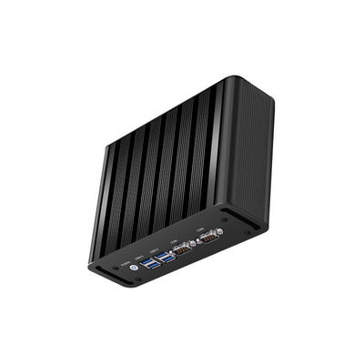 2LAN 2COM Промышленный компьютер без вентилятора Intel Core i5 Процессор Алюминиевое шасси Компьютер