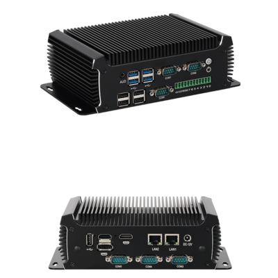 Intel N97 Mini PC Industrial PC без вентилятора 16 ГБ с 2 LAN 6 COM
