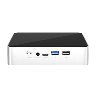Поддержка Intel N100 16 ГБ с вентилятором и 4 USB, 2 LAN, 2 HDMI, мини-ПК
