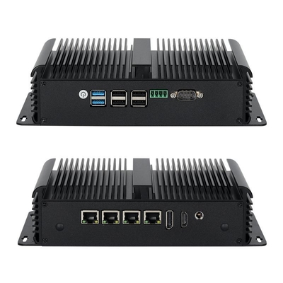 Процессор Intel N100 с четырьмя LAN Dual COM и шестью USB Industrial Mini PC