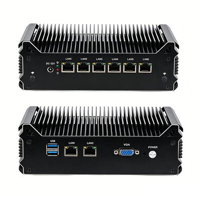 Брандмауэр 8 Intel 1211AT Гигабитные этерметные порты Мягкий маршрутизатор Intel Celeron 3865U Процессор DDR4 2 USB 3.0 Мини ПК