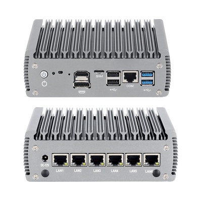 Intel N100 Processor Firewall Mini PC With 6 LAN 1 HD-MI 1 DP